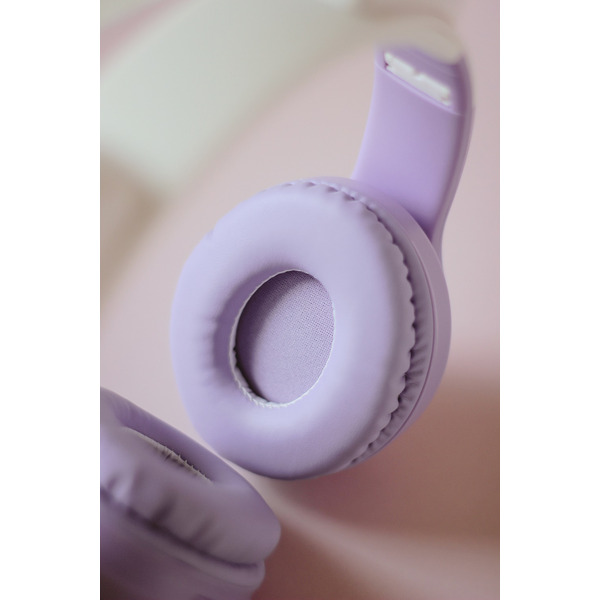 Наушники с ушками MIRU Cat EP-W10 (сиреневый)