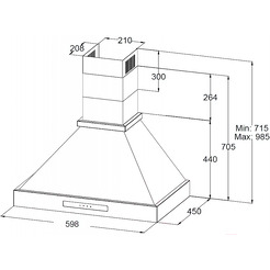 Кухонная вытяжка Korting KHC 6809 N