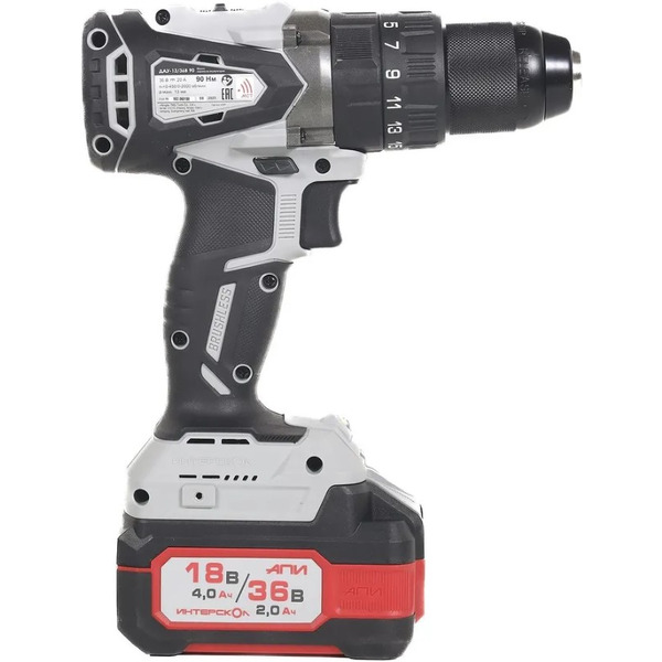 Дрель-шуруповерт Интерскол ДАУ-13/36В 90 (860.2.2.70)