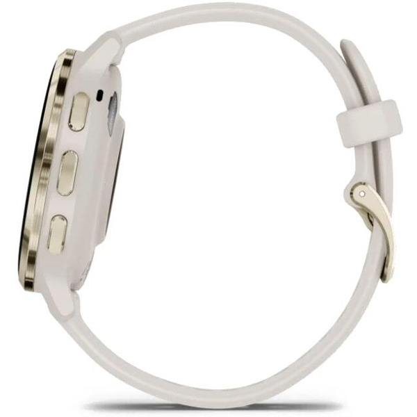 Умные часы Garmin Venu 3S (слоновая кость, с силиконовым ремешком)