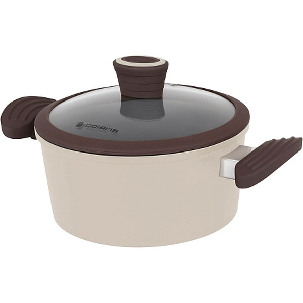 Кастрюля Safari-24C (4,2 л ) POLARIS Бежево -коричневая
