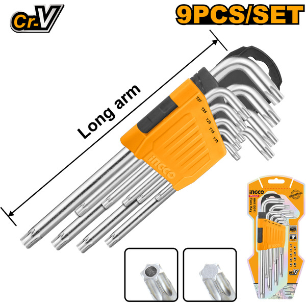 Набор шестигранников TORX Long INGCO HHK13091