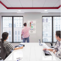 Маркерная доска BRAUBERG Classic 90х200 см 237836