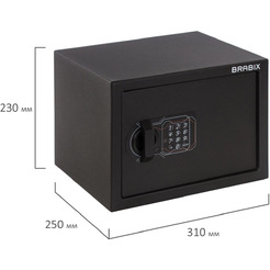 Сейф мебельный BRABIX SF-230EL (291147)