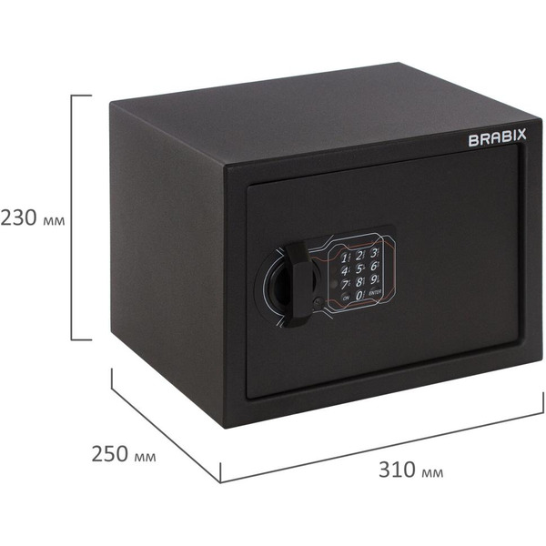 Сейф мебельный BRABIX SF-230EL (291147)
