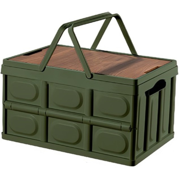 Органайзер складной со столиком и ручками Happy Home HH-004 (зеленый) 30л.