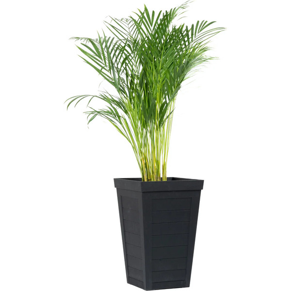 Вазон MultyHome Savana Planks EU5100557 (черный)