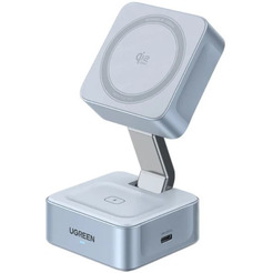 Беспроводное зарядное Ugreen MagFlow 2-in-1 W752 55960B(голубой)