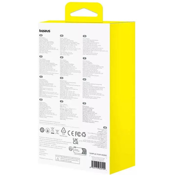 Внешний аккумулятор Baseus Airpow Fast Charge Power Bank 20W 20000mAh (сиреневый)