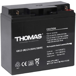 Аккумулятор для ИБП Thomas GB 12-18 Ah