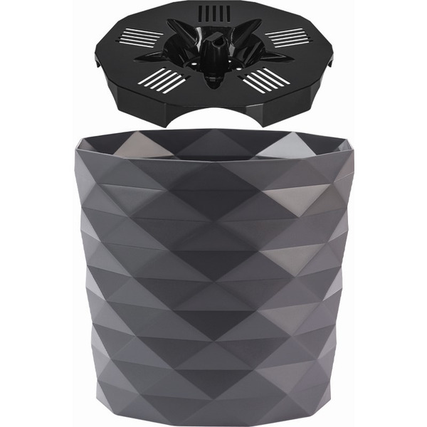 Кашпо La Decoro Диамант КШ-4636 (антрацит)