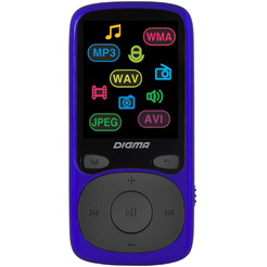 Плеер MP3 Digma B4 8GB (синий)