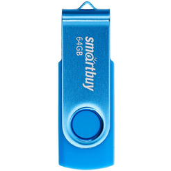 USB флэш-диск 2.0 Smartbuy 064GB Twist Blue (SB064GB2TWB)