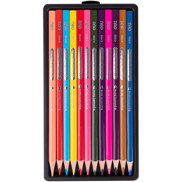 Карандаши цветные Deli C00200 (12 цветов)