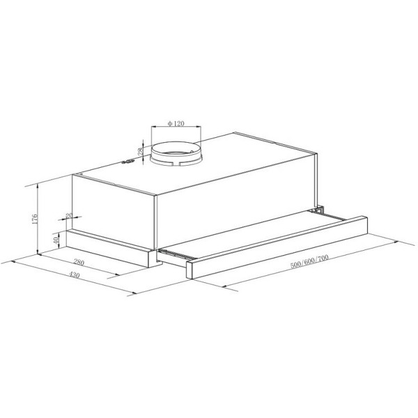 Кухонная вытяжка LEX Hubble 600 WH