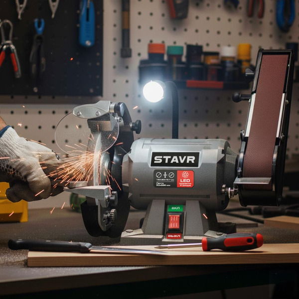Точильный станок Stavr SBG 150-250W-BL