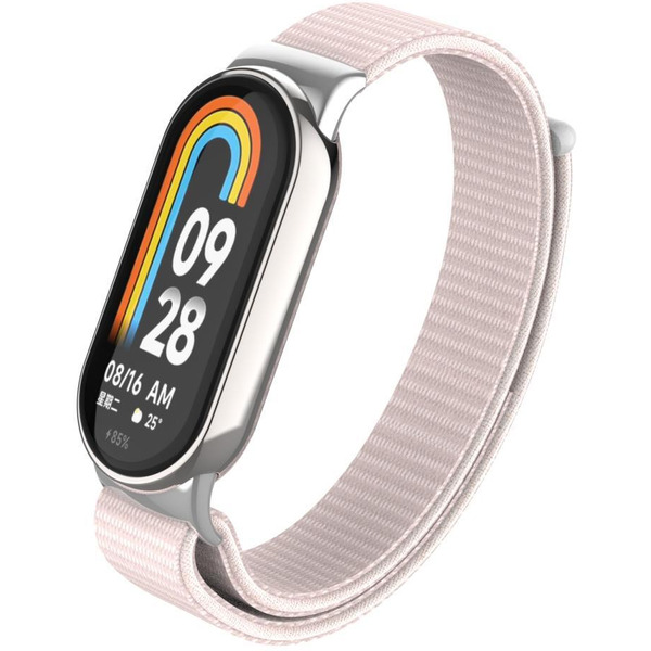 Ремешок Bingo Nylon для Xiaomi Mi Band 8 Пудровый