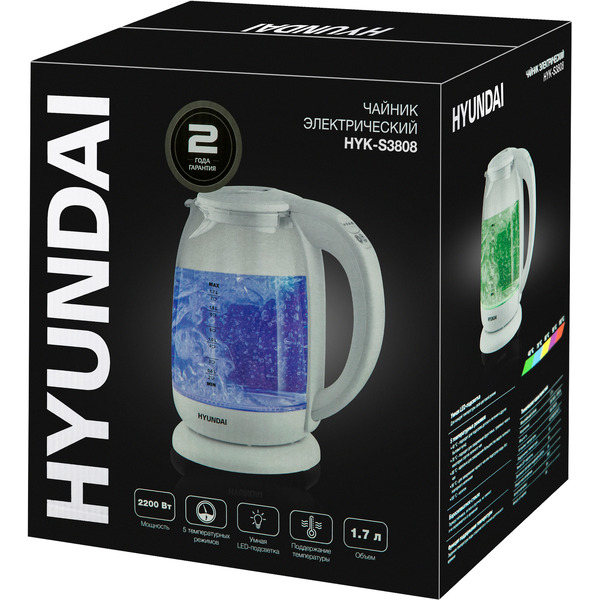 Электрочайник Hyundai HYK-S3808