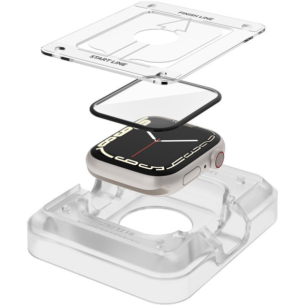 Защитное стекло Spigen ProFlex EZ Fit для Apple Watch 9/8/7 (45 mm) AFL04051 (2шт)