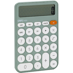 Калькулятор Deli EM124 (зеленый)