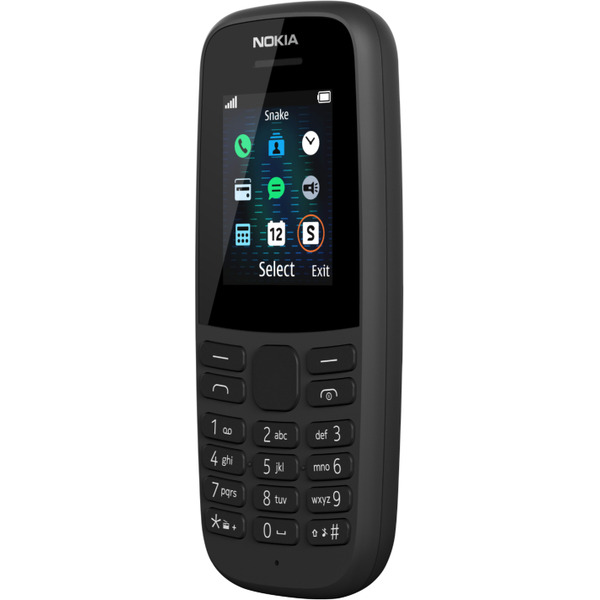 Телефон Nokia 105 SS черный (TA-1203)