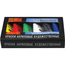 Краски акриловые художественные BRAUBERG ART 191121