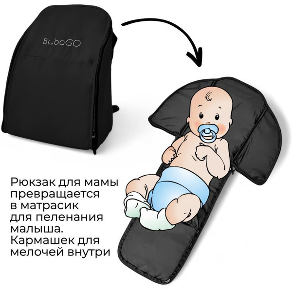 Детская прогулочная коляска Bubago Model One BG 173-2 (черный)