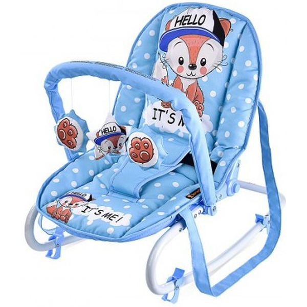 Шезлонг переноска LORELLI Top Relax Blue Baby Fox (10110021820)