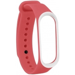 Ремешок Bingo Double для Xiaomi Mi Band 3/4 Красный с белым