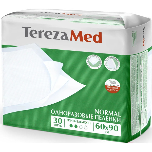 Пеленки TerezaMed Впитывающие Normal 60x90 (30 шт)