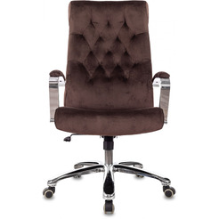 Кресло Бюрократ T-9928SL Fabric (коричневый Italia 6/крестовина металл хром)