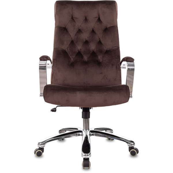 Кресло Бюрократ T-9928SL Fabric (коричневый Italia 6/крестовина металл хром)