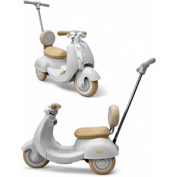 Детский электроскутер BubaGo Bicly BG 165-3 (серый)