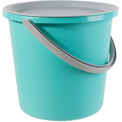 Набор Нausmann HM-9812 мятный/серый (Ведро 13л, таз 4л, крышка)