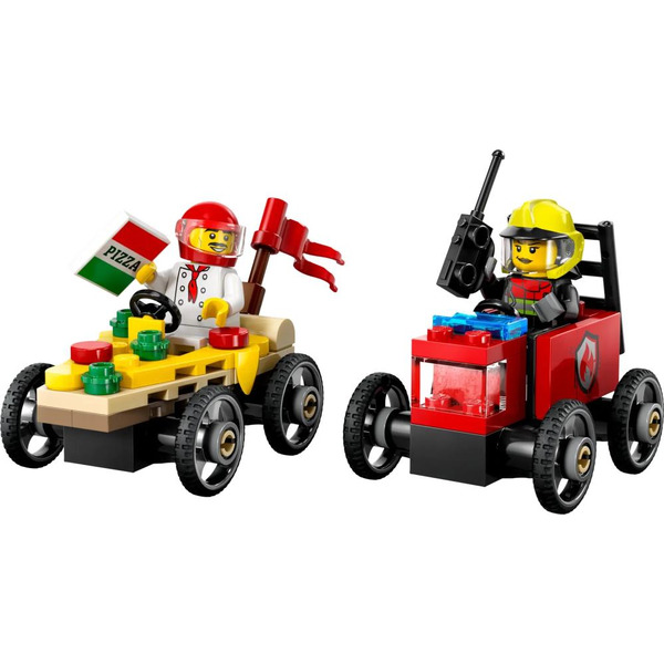 Конструктор LEGO City 60458 Пицца против пожарной машины