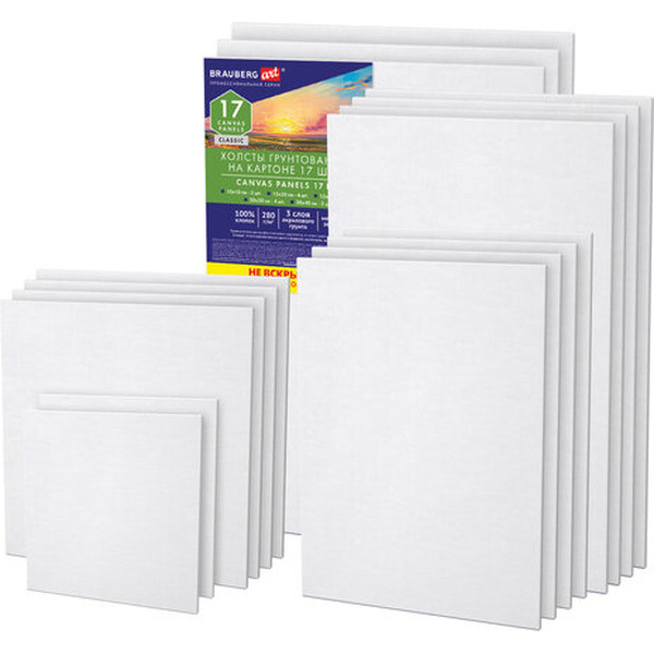 Холст для рисования BRAUBERG Art Classic 192657 (17 шт)