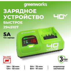 Зарядное устройство Greenworks G40UC5 2945107 (40В)