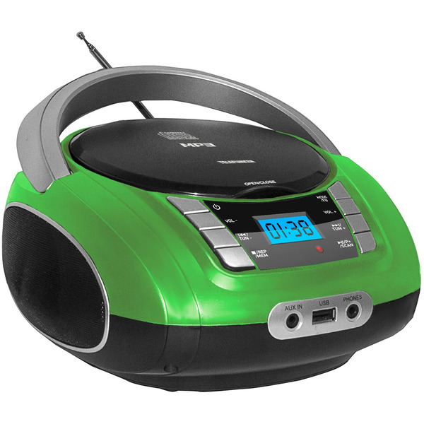 Магнитола TELEFUNKEN TF-CSRP3448 (зеленый)