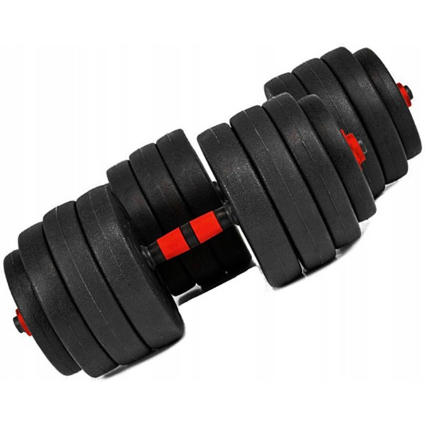 Набор композитных гантелей AMETIST 40 кг (с соединительным грифом)