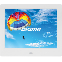 Цифровая фоторамка Digma PF-843 (белый)