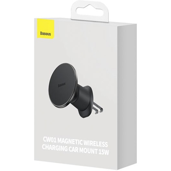 Автомобильное зарядное устройство Baseus CW01 Magnetic Wireless Charging Car Mount Air Vent Version 15W C40141001111-00