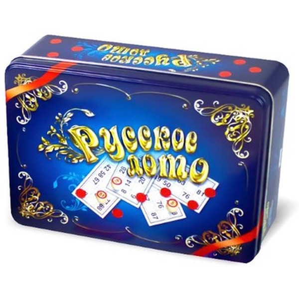 Настольная игра Десятое королевство Лото Русское (ж/б синяя) 1780