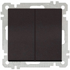 Выключатель Mutlusan 2100-402-0184 черный мат (21 серия)