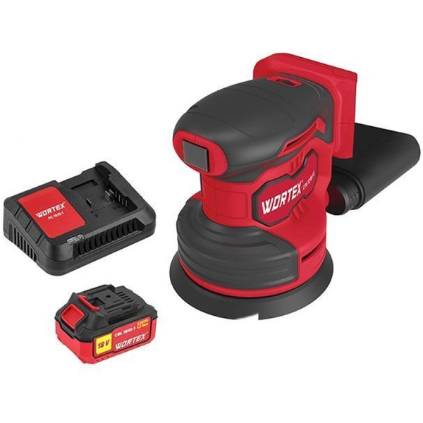 Эксцентриковая шлифмашина Wortex COS 1218-1 E ALL1 Solo 1333436 (с 1-им АКБ)