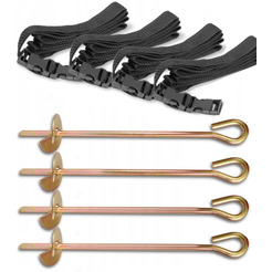 Аксессуары и комплектующие для батутов Atlas Sport Набор креплений к земле для батута (4 шт)