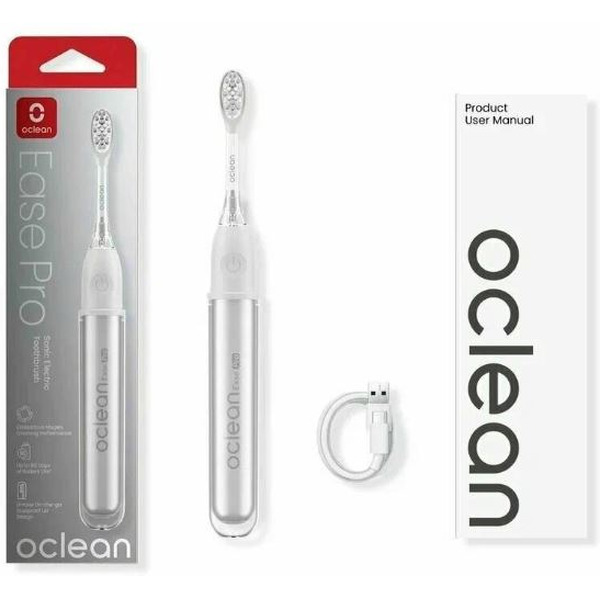 Электрическая зубная щетка Oclean Ease Pro (серебристый)