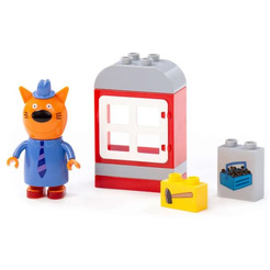 Конструктор Полесье Макси. Три кота. Папа строит домик 67392