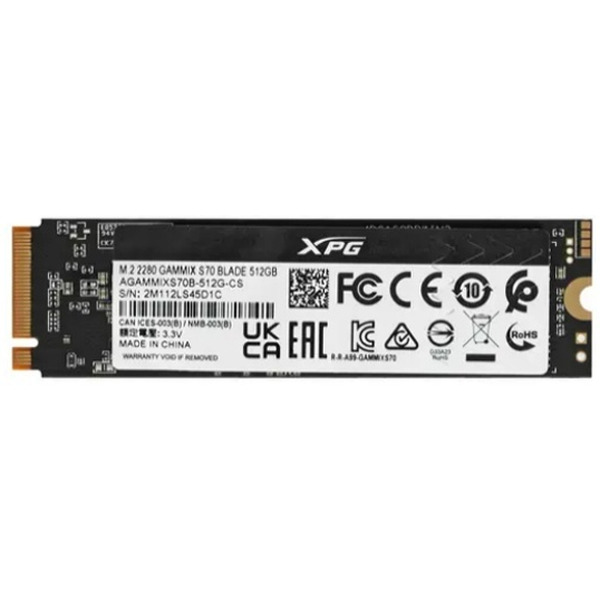 SSD ADATA XPG GAMMIX S70 Blade 512GB AGAMMIXS70B-512G-CS