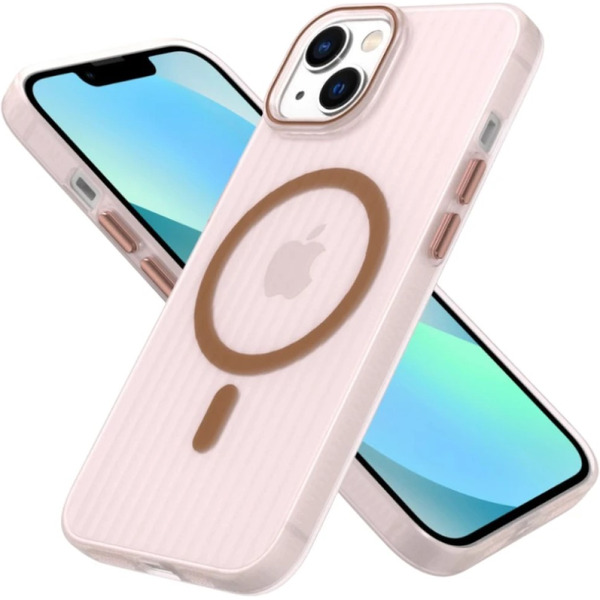 Задняя накладка CASE Translucent Strip Apple iPhone 14 (золотой)