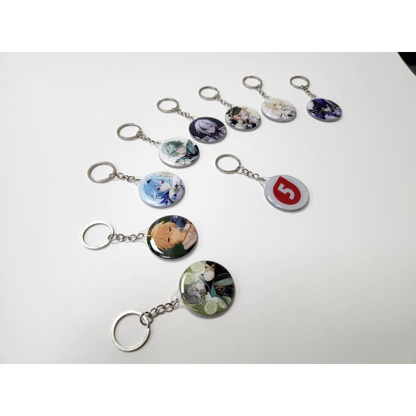 Брелок сувенирный "Дай 5 Добру" (Геншин) в ассортименте